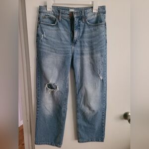 LC Lauren Conrad cropped ripped jean